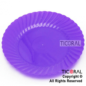 PLATO CLASSIC 22CM PLAST VIOLETA HS4853 x 6